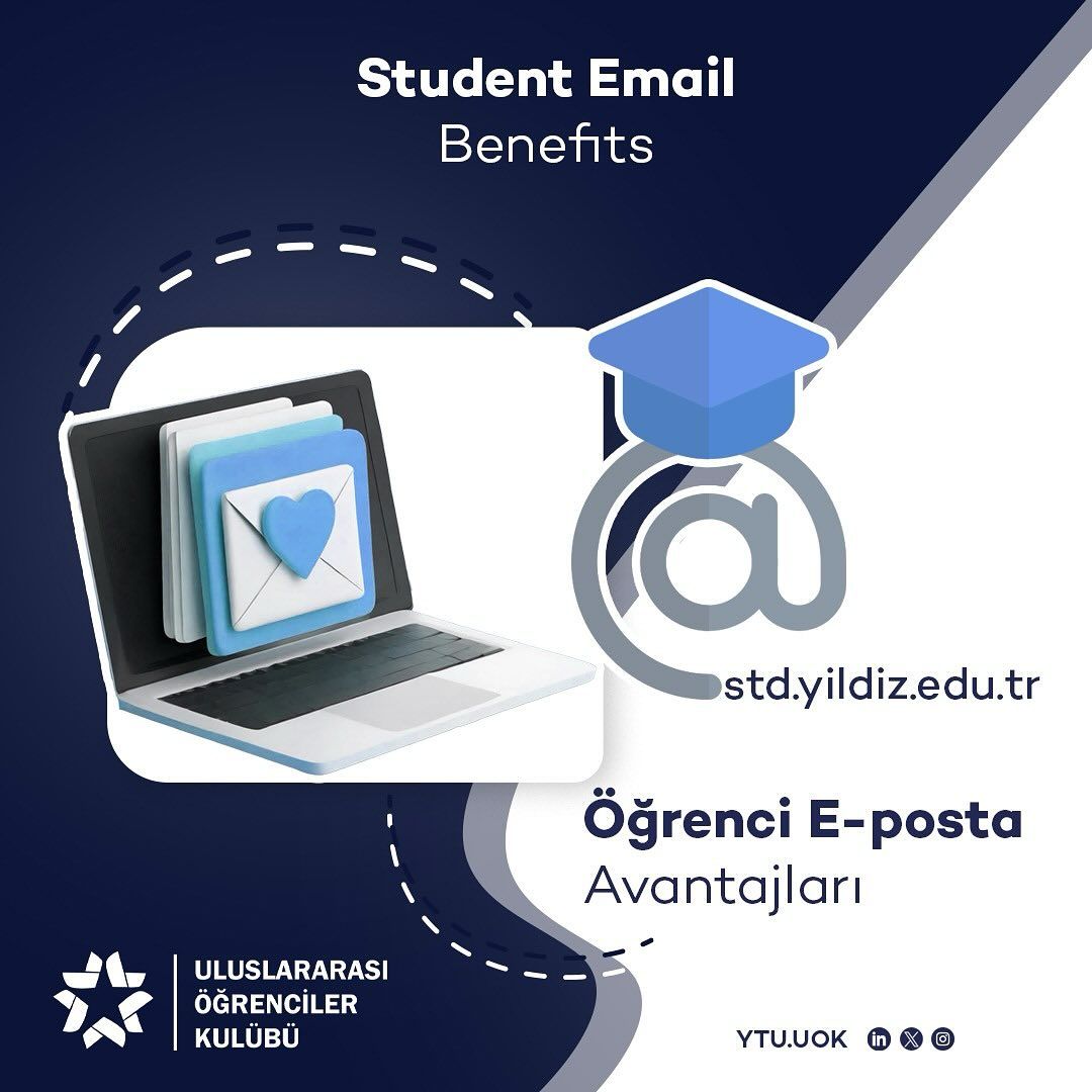 Benefits of Your Student E-mail - YTU - International Students Club